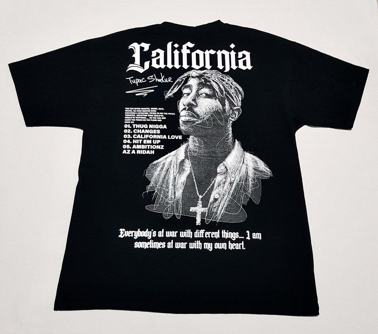 OVERSIZE - 2Pac California - Black | Única Talla M/L XL