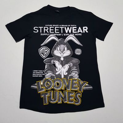 T-Shirt Conejo callejero - negra - Unitalla S|M