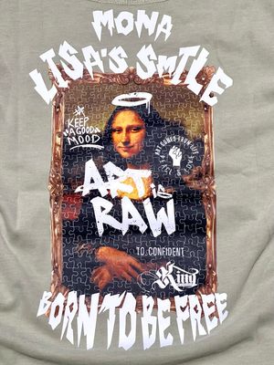 OVERSIZE - Mona Lisa&#39;s Smile - verde | Unitalla M L