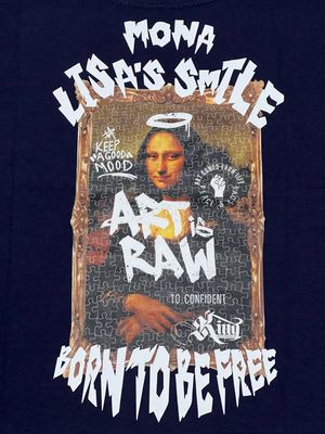 OVERSIZE - Mona Lisa&#39;s Smile - azul | Unitalla M L
