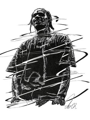 OVERSIZE - Travis Scott - blanca | Unitalla M L