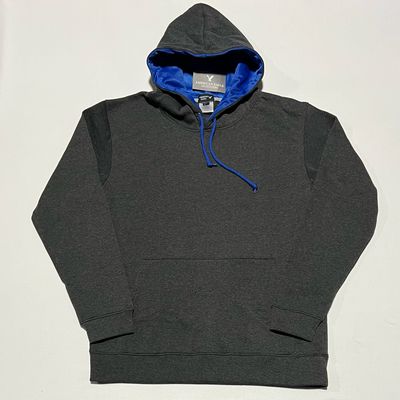 Sudadero liso con bolsas | gris oscuro/azul | S M L