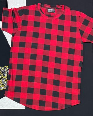 T-Shirt Brooklyn - Urbana cuadriculada roja - Unitalla S|M