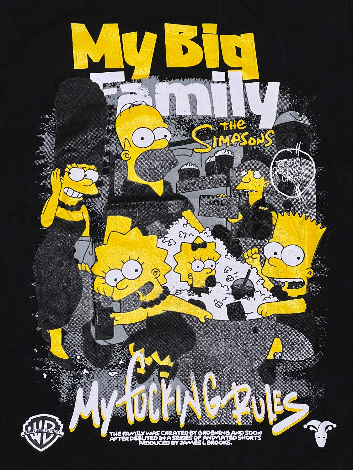 T-Shirt Mi gran familia - negra - Unitalla S|M