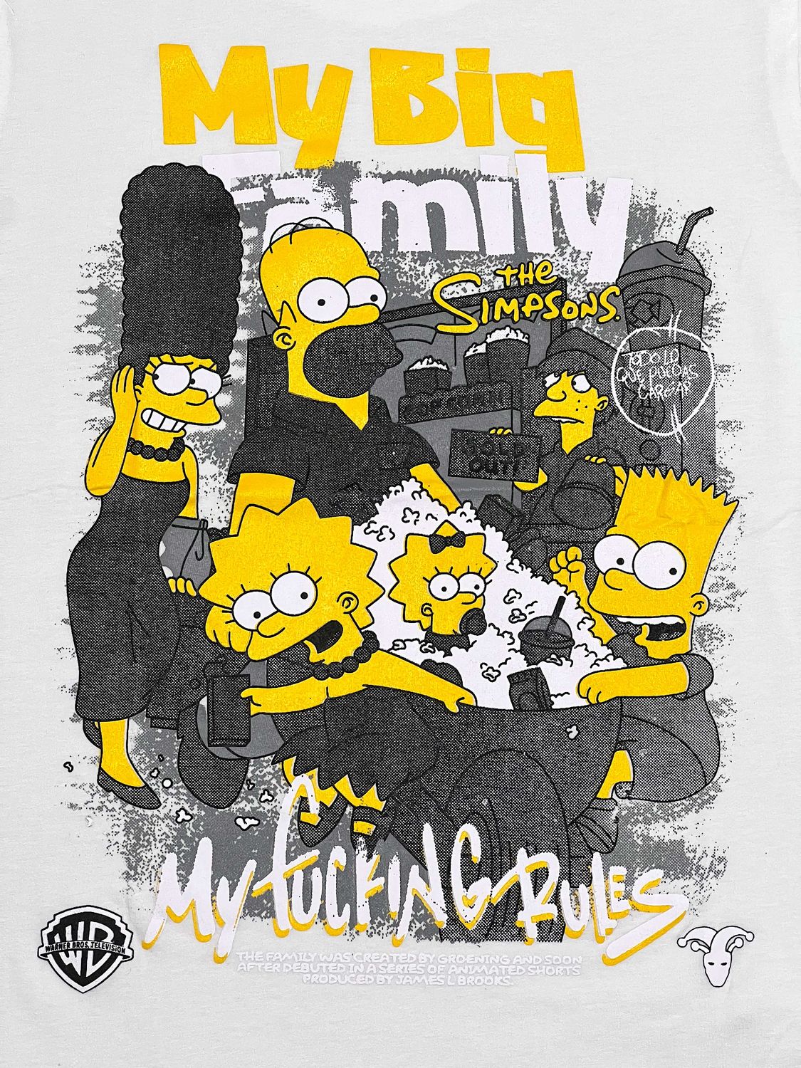 T-Shirt Mi gran familia - blanca - Unitalla S|M