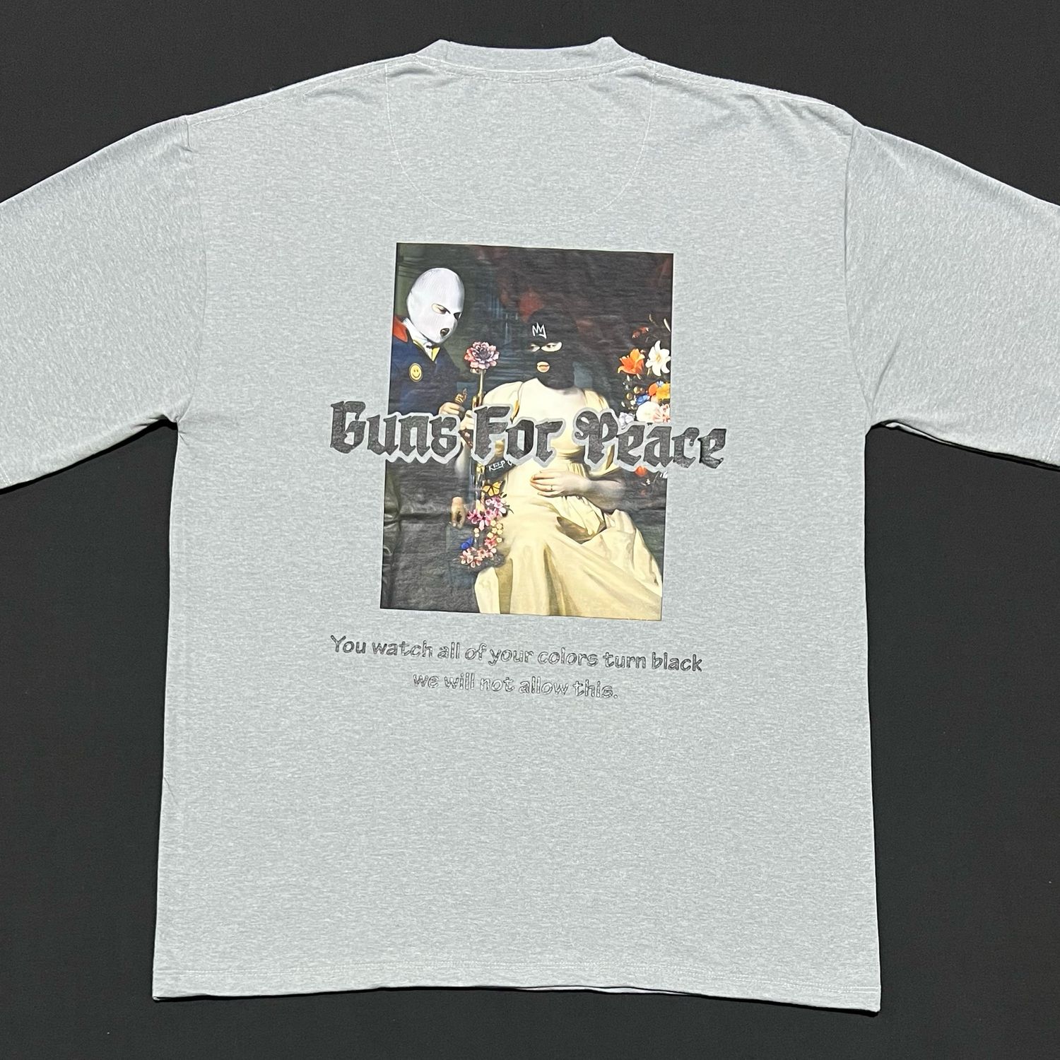 OVERSIZE - Peace - Gris | Unitalla M L