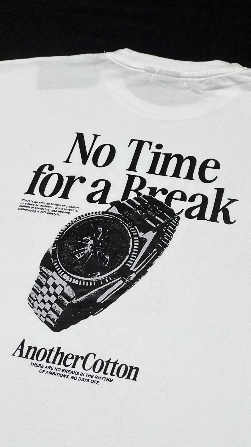 OVERSIZE - No Time - Blanca | Única Talla M|L XL