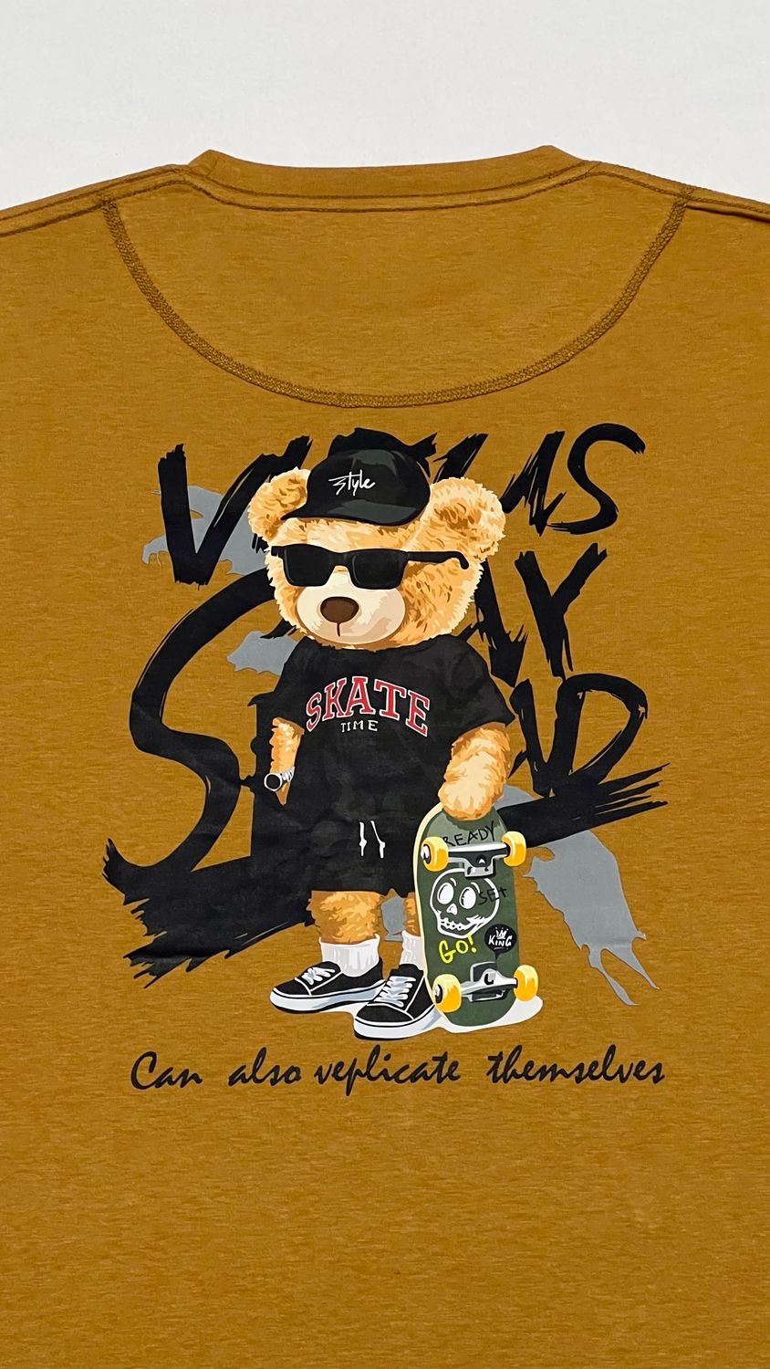 OVERSIZE - Osito SKATE - mostaza | M L