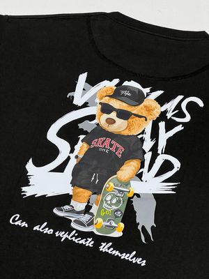 OVERSIZE - Osito SKATE - negra | M L
