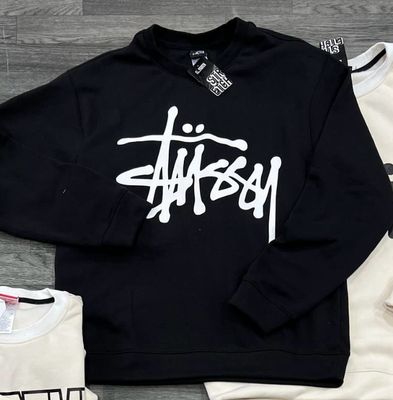 Suéter Negro Stussy - Medium Oversize