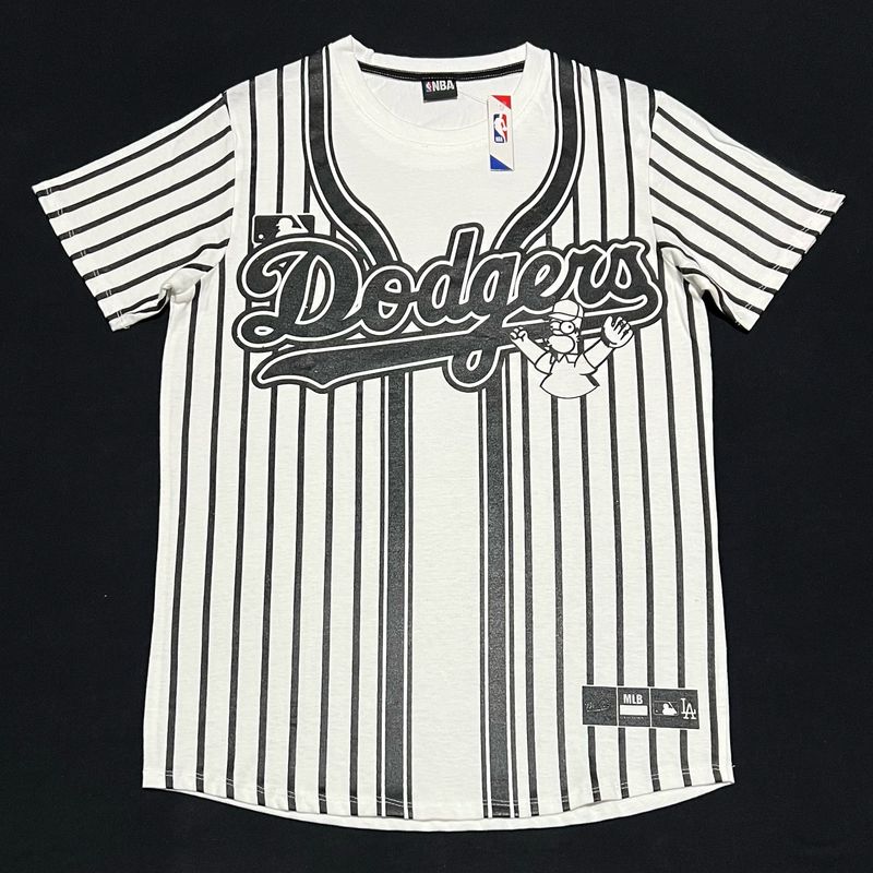 T-Shirt LA Dodgers Homero - Blanca - Unitalla SM