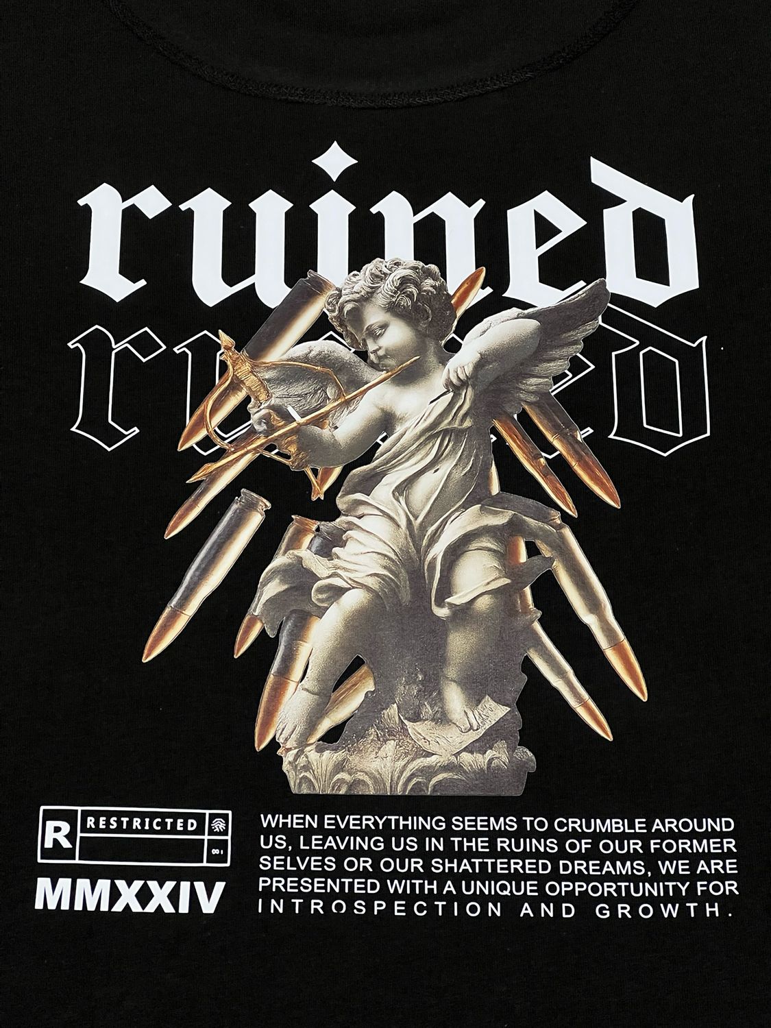 OVERSIZE - Ruined - negra | M L