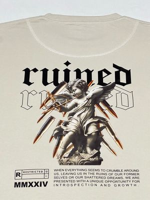 OVERSIZE - Ruined - beige | M L
