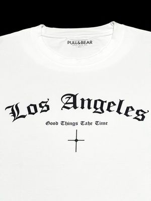 T-Shirt Los Ángeles - blanca - Unitalla S|M