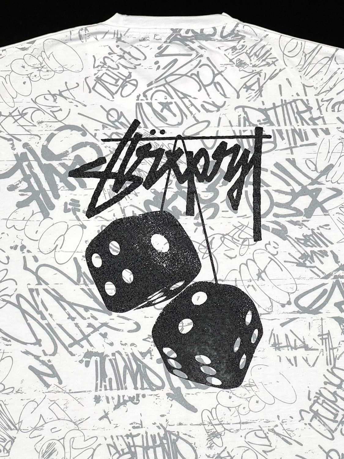 OVERSIZE - Stussy Grafitti - blanca | M L