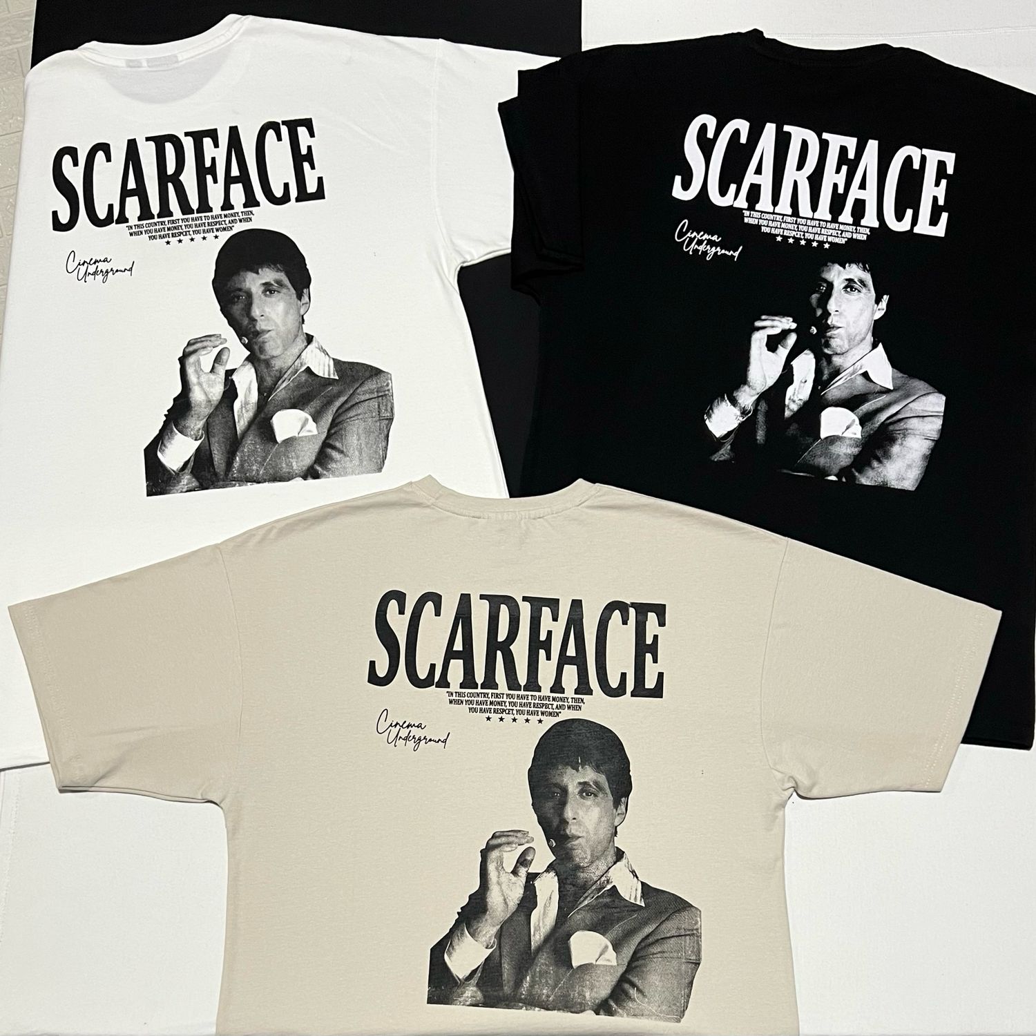 OVERSIZE - Scarface - Beige | Única Talla M|L XL
