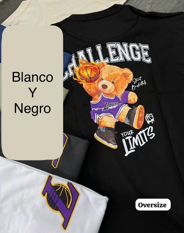 OVERSIZE - Challenge your limits - negra | M L