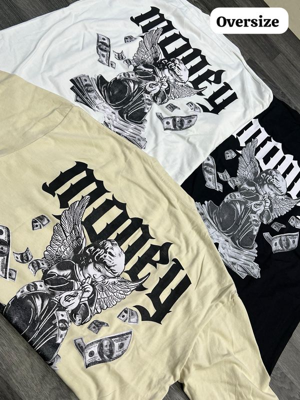 OVERSIZE - Money Ángel $$ - 𝒃𝒍𝒂𝒏𝒄𝒂 | M L
