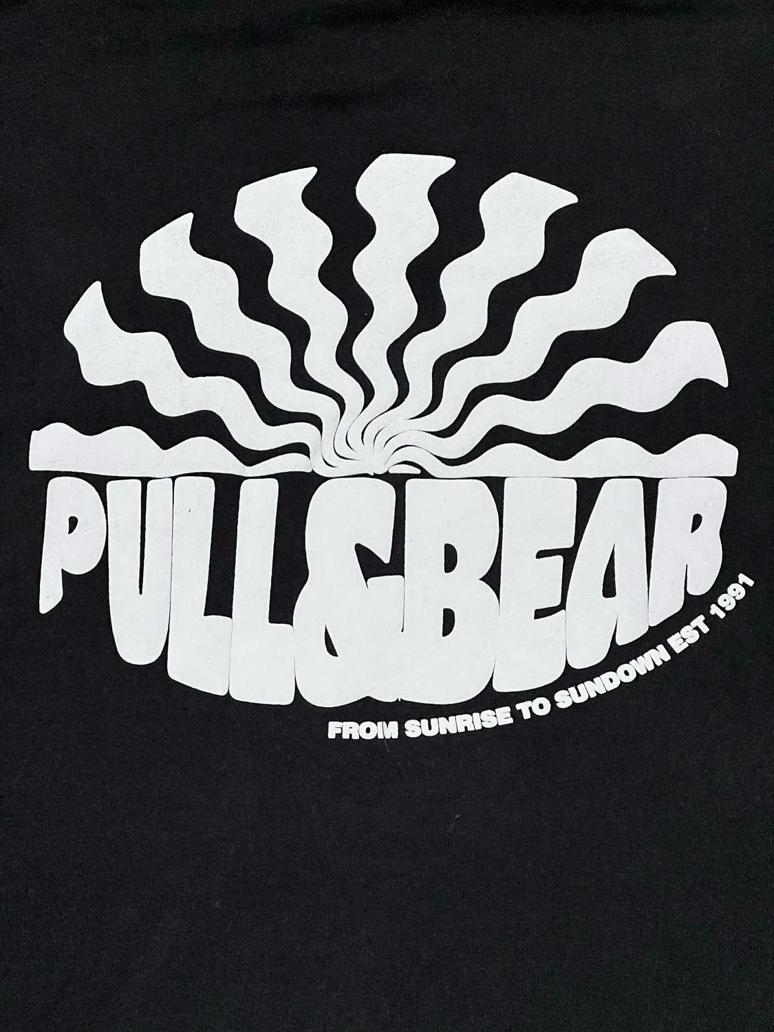 Hoodie Negro P&amp;B - Medium Oversize