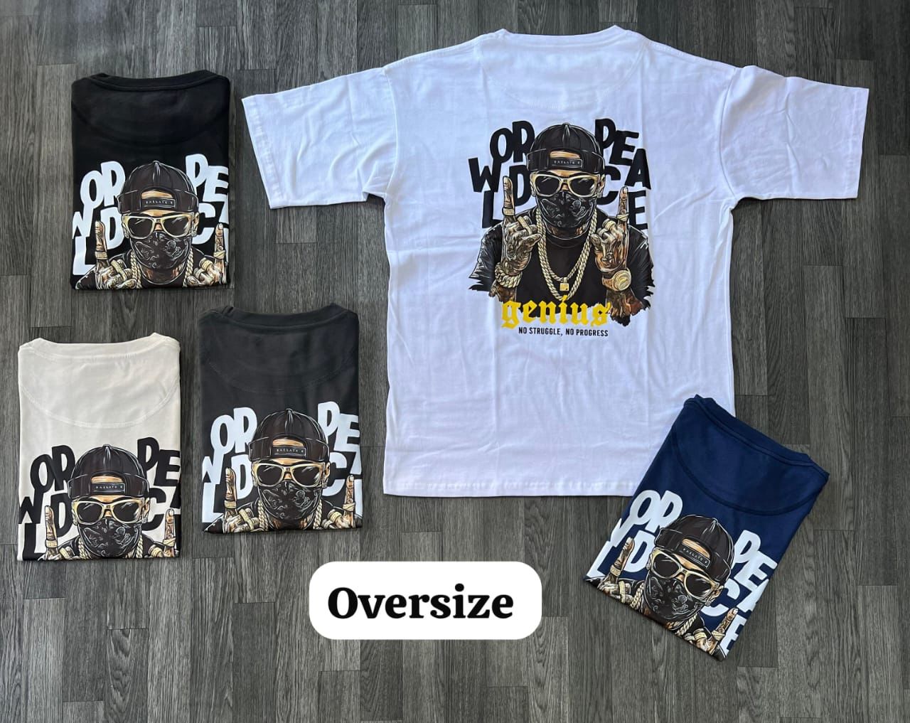 OVERSIZE - genius - blanca | M L