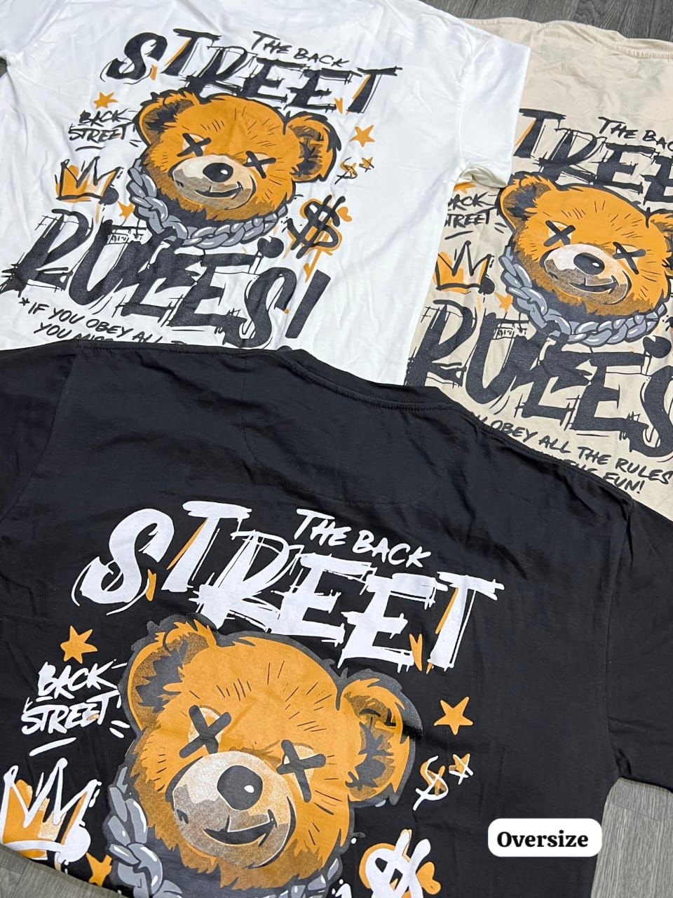 OVERSIZE - Street Rules - negra | M L