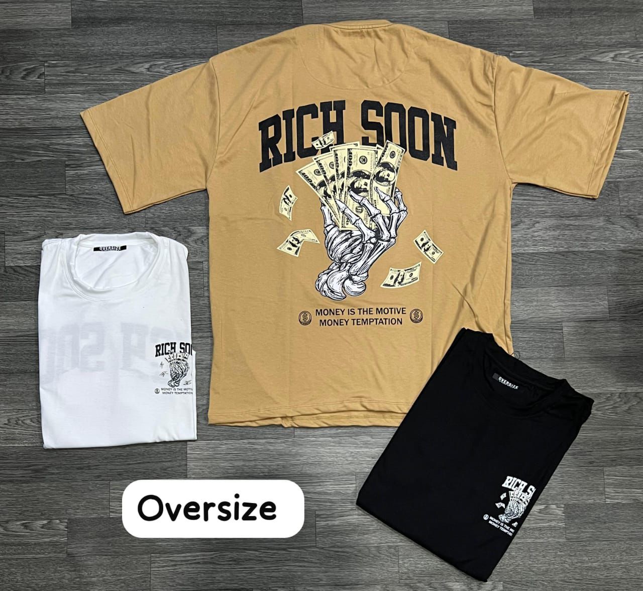 OVERSIZE - Rich Soon - café | M L