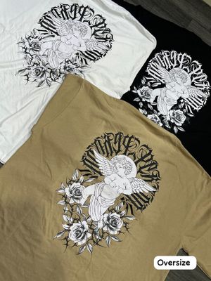 OVERSIZE - Angel 3 rosas - beige | M L