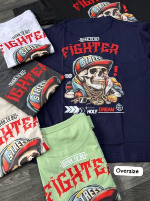 OVERSIZE - Fighter - gris | M L