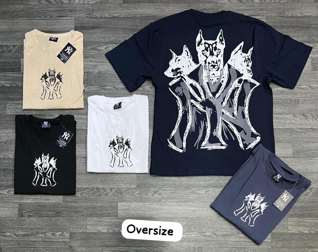 OVERSIZE - NY dogs  - azul marino | Unitalla S M L