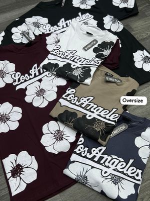 OVERSIZE - Los Angeles Flores - corinta | Unitalla S M L