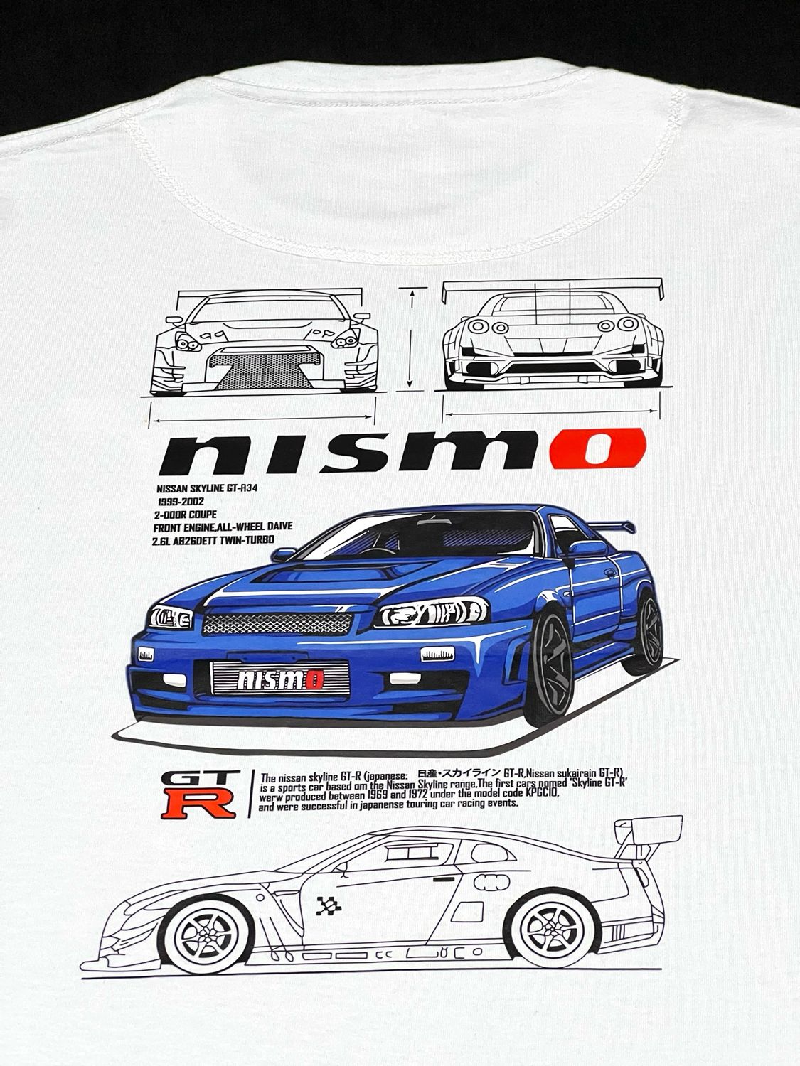 OVERSIZE - Gran Turismo - 𝒃𝒍𝒂𝒏𝒄𝒂 | M L