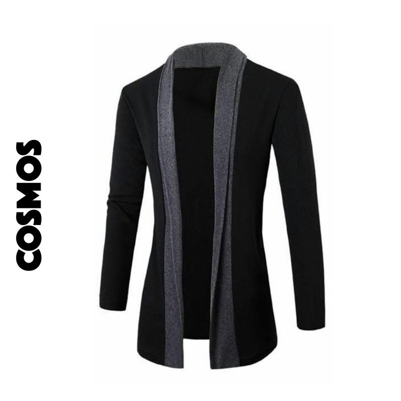 Abrigo combinado Negro - Gris oscuro | S y M