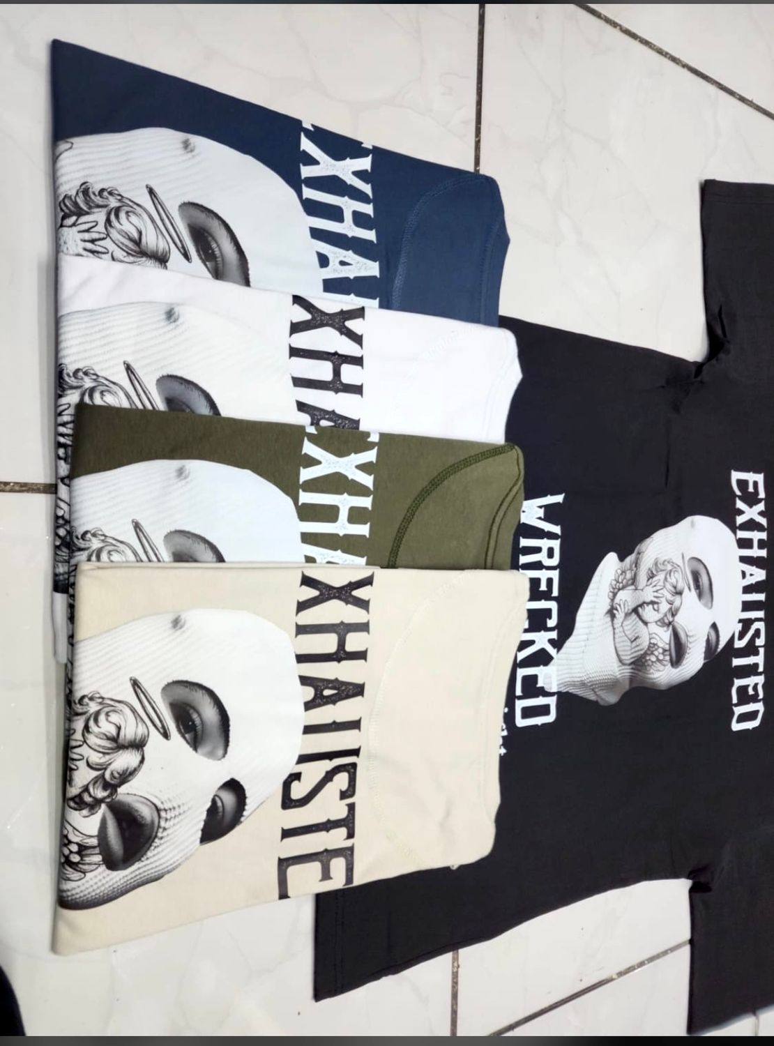 OVERSIZE - exhausted - blanca | M L