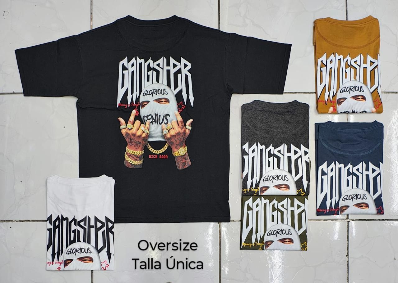 OVERSIZE - Ganster Glorius Genius - negra | M L