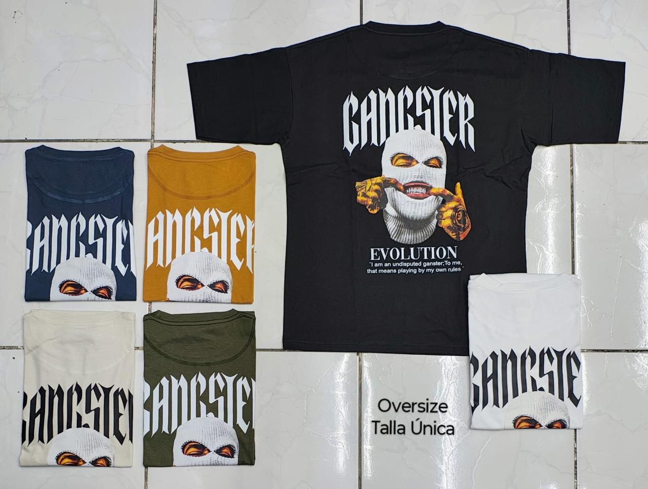 OVERSIZE - Ganster Evolution - negra | M L