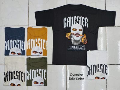 OVERSIZE - Ganster Evolution - negra | M L