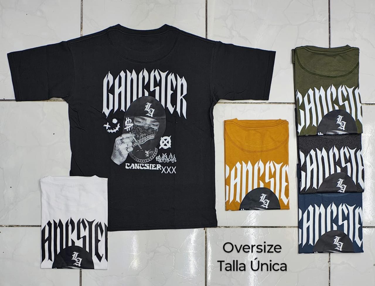 OVERSIZE - Ganster LA - negra | M L