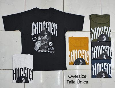 OVERSIZE - Ganster LA - negra | M L