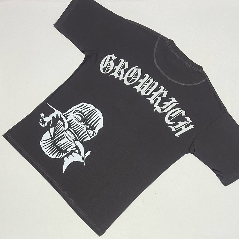 OVERSIZE - Remember to smile - gris | M L