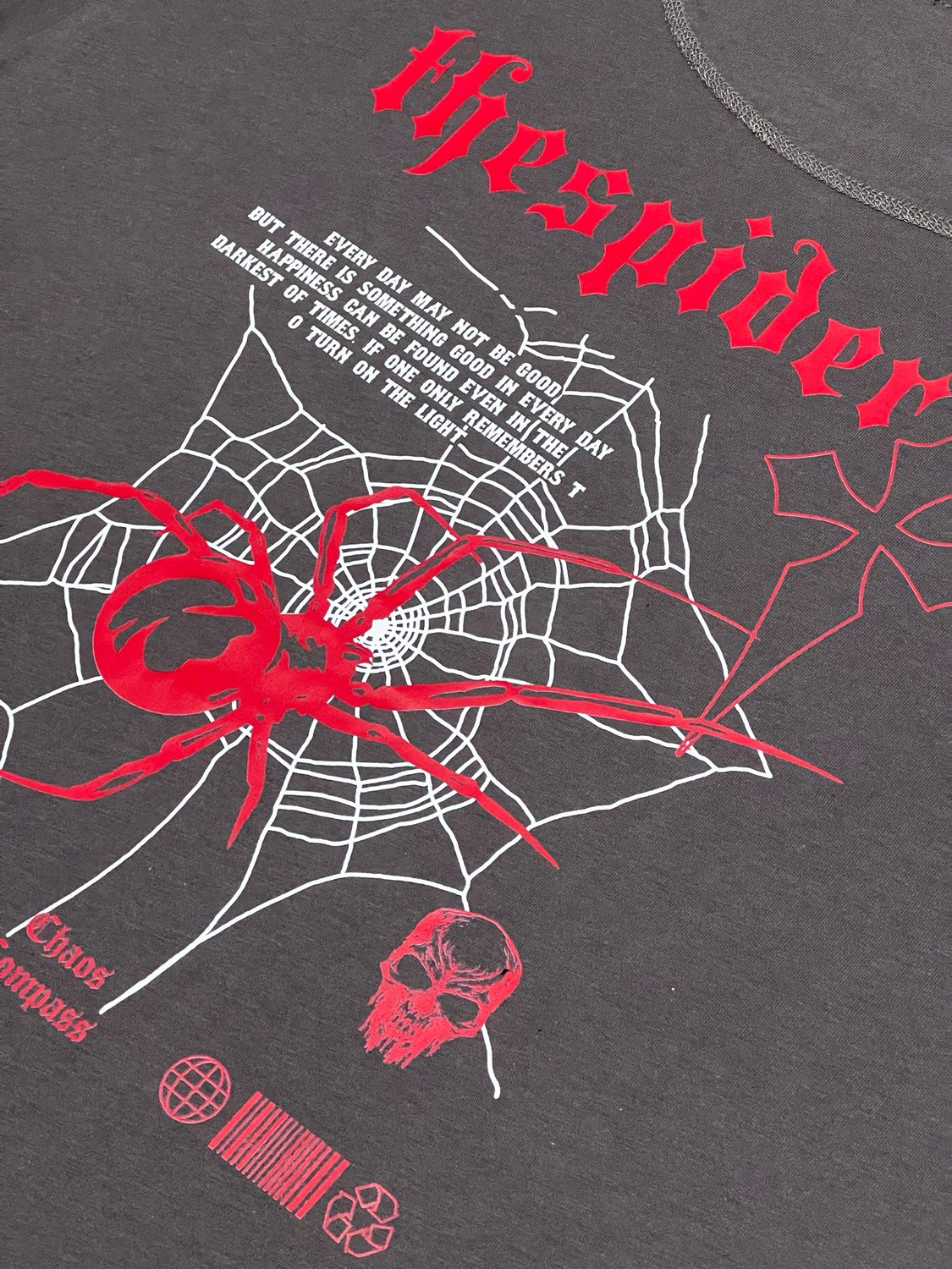 OVERSIZE - The Spider - gris | M L