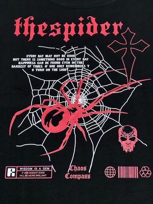 OVERSIZE - The Spider - negra | M L