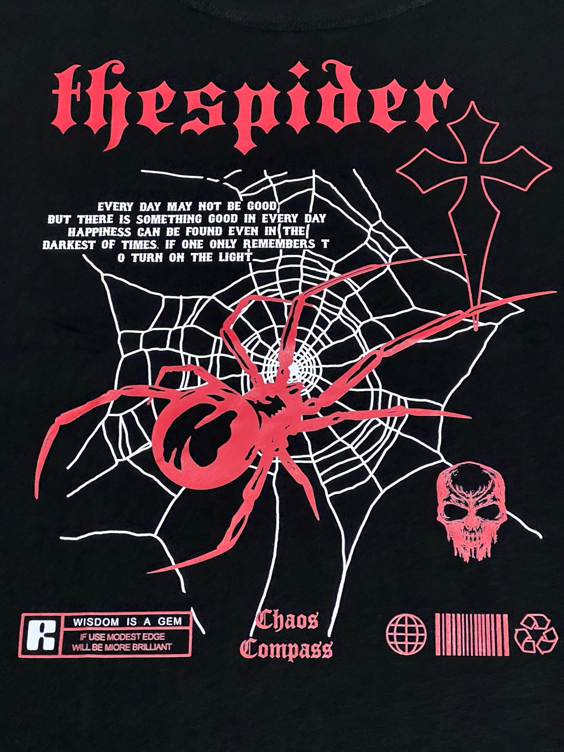 OVERSIZE - The Spider - negra | M L
