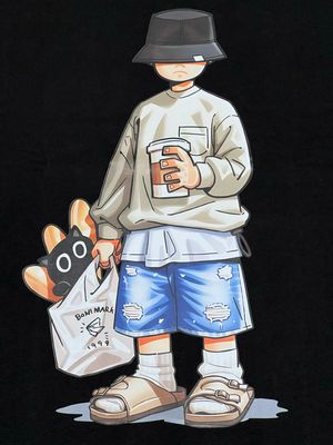 OVERSIZE - Chill Out - negra | M L