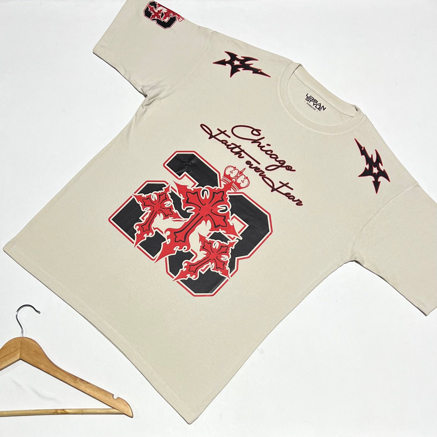 OVERSIZE - Chicago 23 - beige | M L