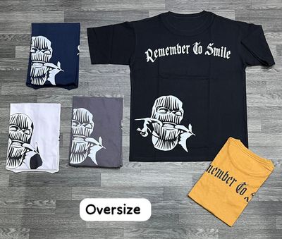 OVERSIZE - Remember to smile - negra | M L