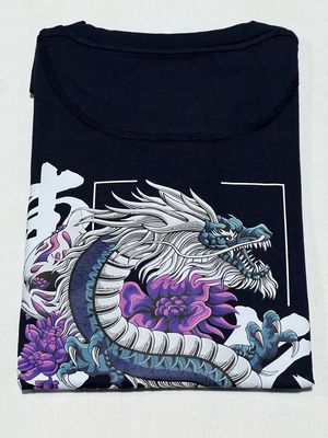 OVERSIZE - dragon - azul | M L