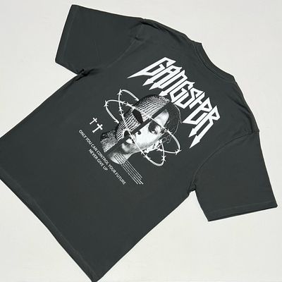 OVERSIZE - Gánster Never Give Up - gris | M L