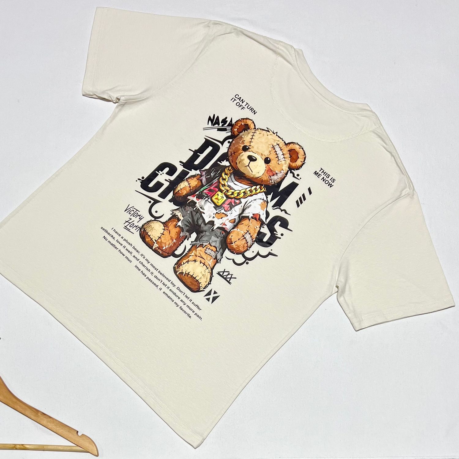 OVERSIZE - Osito cadena - crema | M L