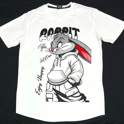 T-Shirt rabbit - blanca - Unitalla S|M