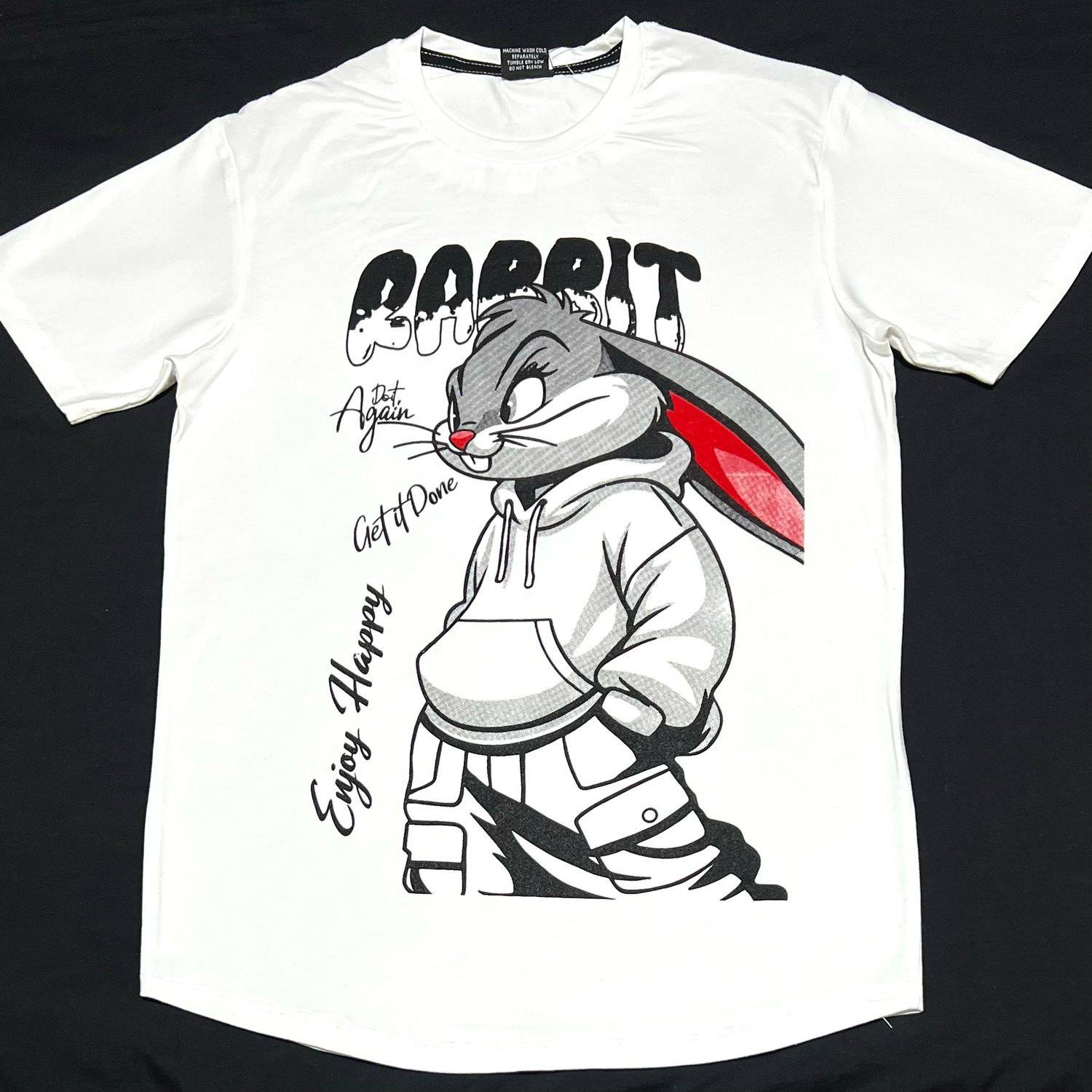 T-Shirt rabbit - blanca - Unitalla S|M